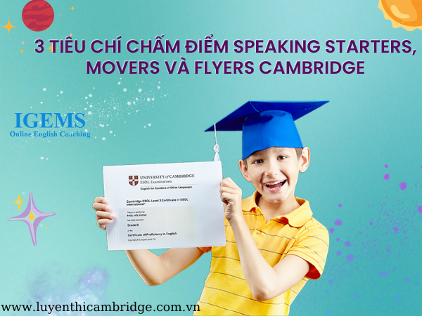 3 Tiêu Chí Chấm Điểm Speaking Starters, Movers Và Flyers Cambridge 